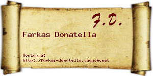 Farkas Donatella névjegykártya